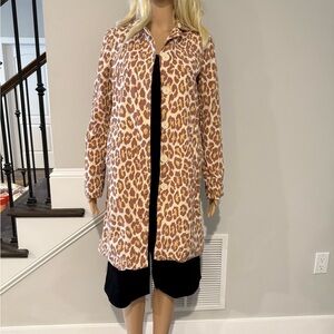 Vintage Marc by Marc Jacobs Leopard Print Trench in Cream and Brown